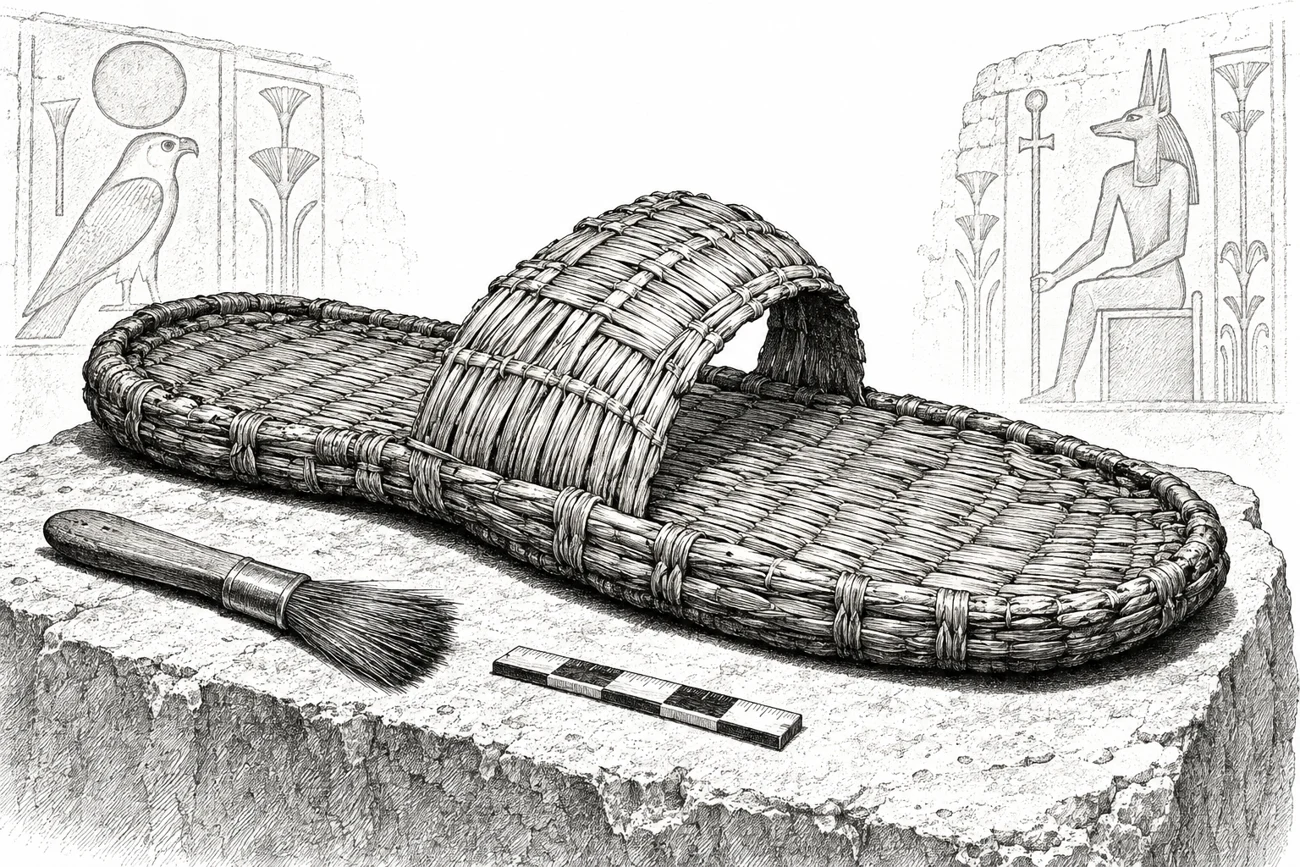Editorial cartoon of the ancient Slipper of Authority